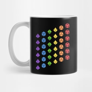 Slanted Dice Set Rainbow Flag Mug